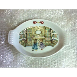 フランシュリッペ(franche lippee)のフランシュリッペ ぺたぺた陶器 グラタン皿 デパートメント コスメショップ 猫(食器)