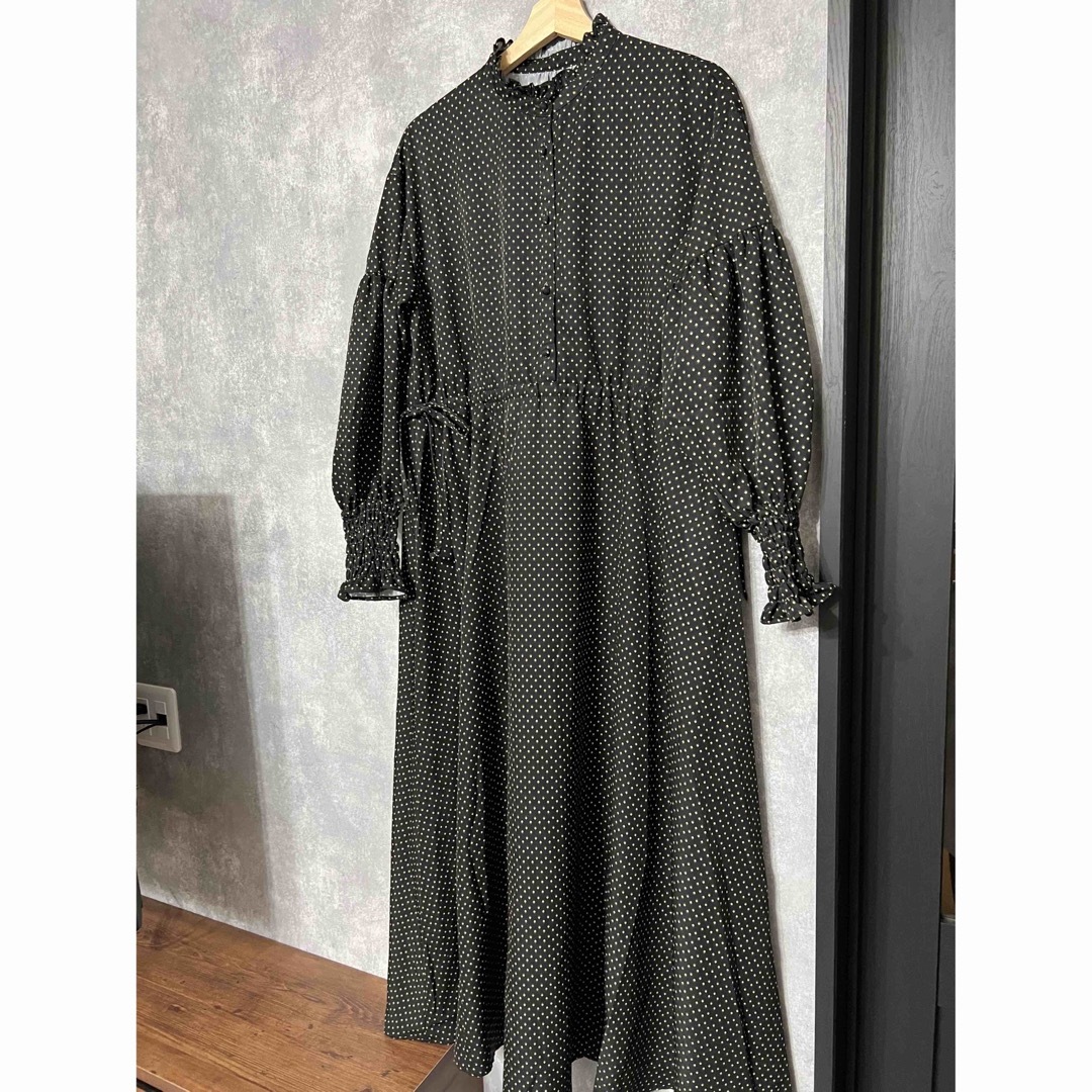 ＊美品＊ アメリ KOMON PATTERN VOLUME DRESS