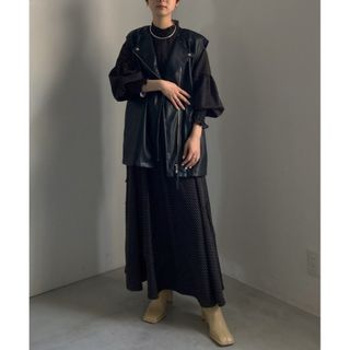 ＊美品＊ アメリ KOMON PATTERN VOLUME DRESS