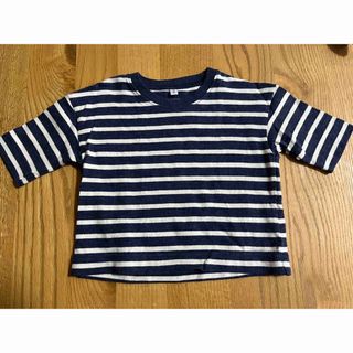 ムジルシリョウヒン(MUJI (無印良品))の無印良品　ボーダーカットソー　80-90(Tシャツ/カットソー)