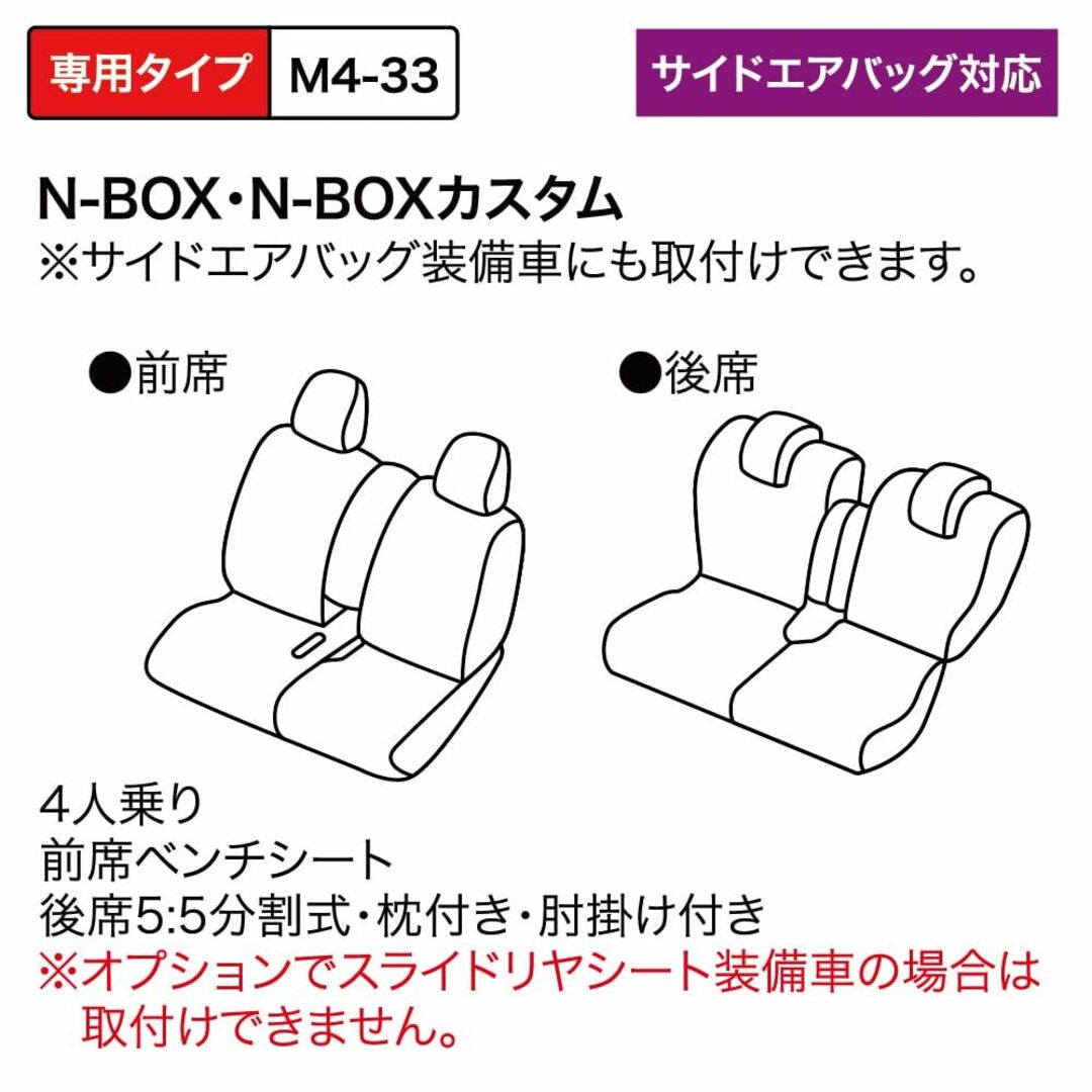 ボンフォーム(BONFORM) シートカバー ソフトレザーR M4-33 N-Bの通販