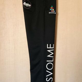 スボルメ(Svolme)のスボルメ ジャージ トラック パンツ Ｍ ブラック×ホワイト used 美品(ウェア)