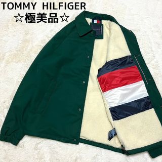 トミーヒルフィガー(TOMMY HILFIGER)の極美品★TOMMY HILFIGER★内ボア テディワークジャケット グリーン(ブルゾン)