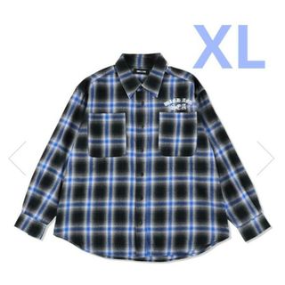 【極美品・即完売アイテム(レシート有り)】ウィダンシー　ネルシャツ　黒白　XL