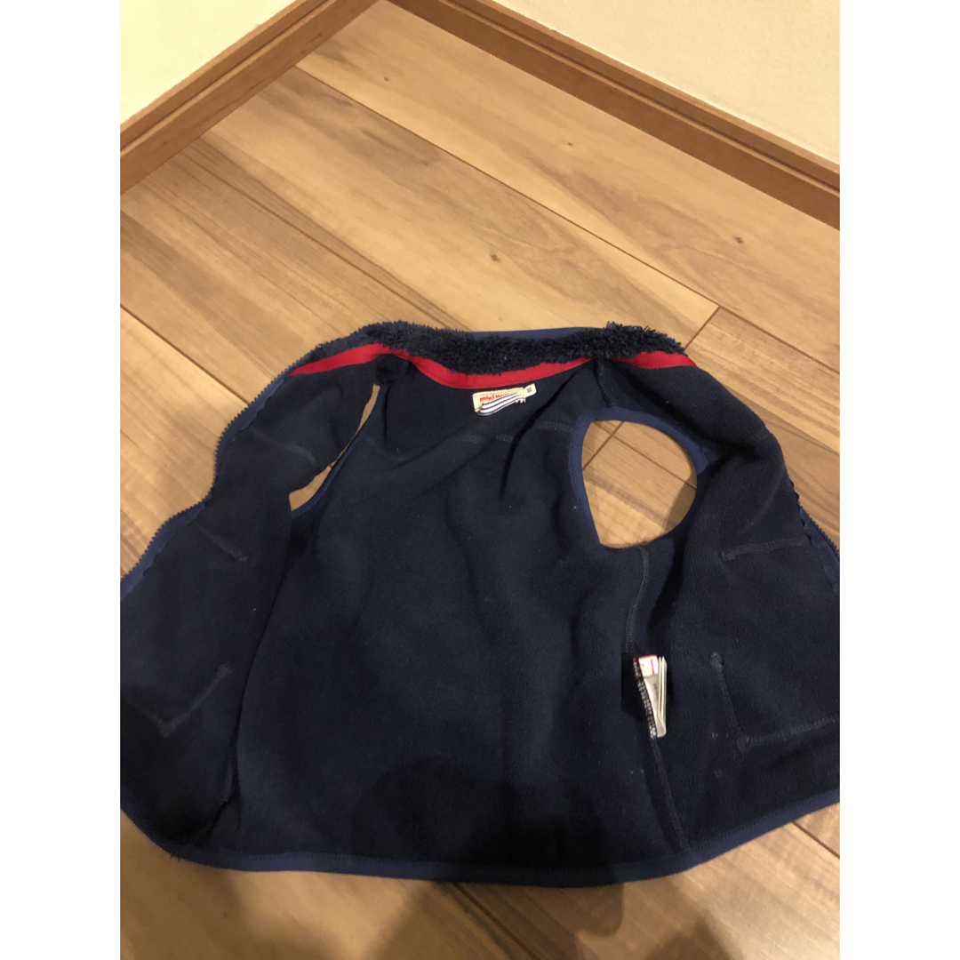 mikihouse(ミキハウス)の【良品】ミキハウス フリースベスト キッズ/ベビー/マタニティのキッズ服男の子用(90cm~)(ジャケット/上着)の商品写真