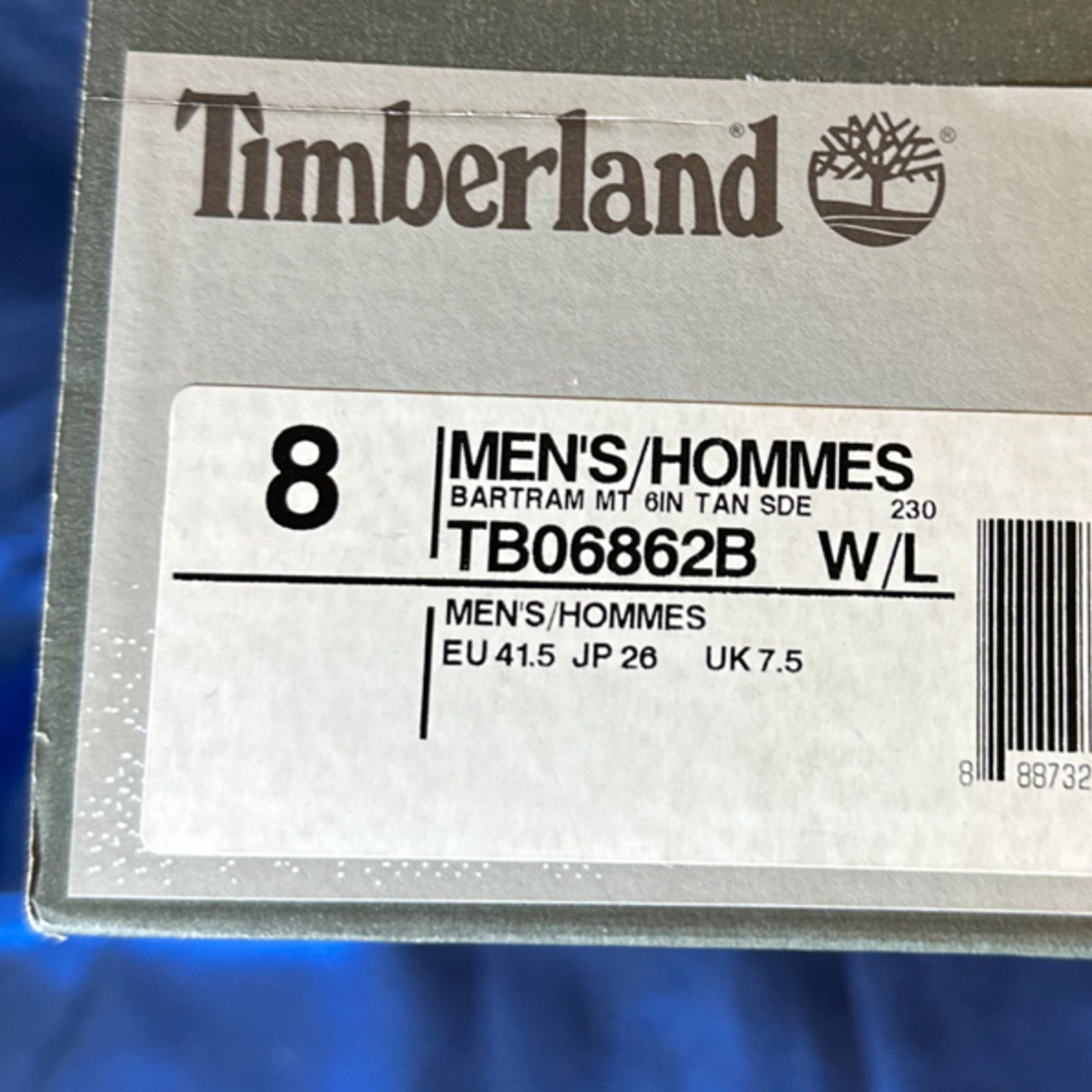 Timberland(ティンバーランド)の未使用、箱付き【ティンバーランド】本革ブーツ メンズの靴/シューズ(ブーツ)の商品写真