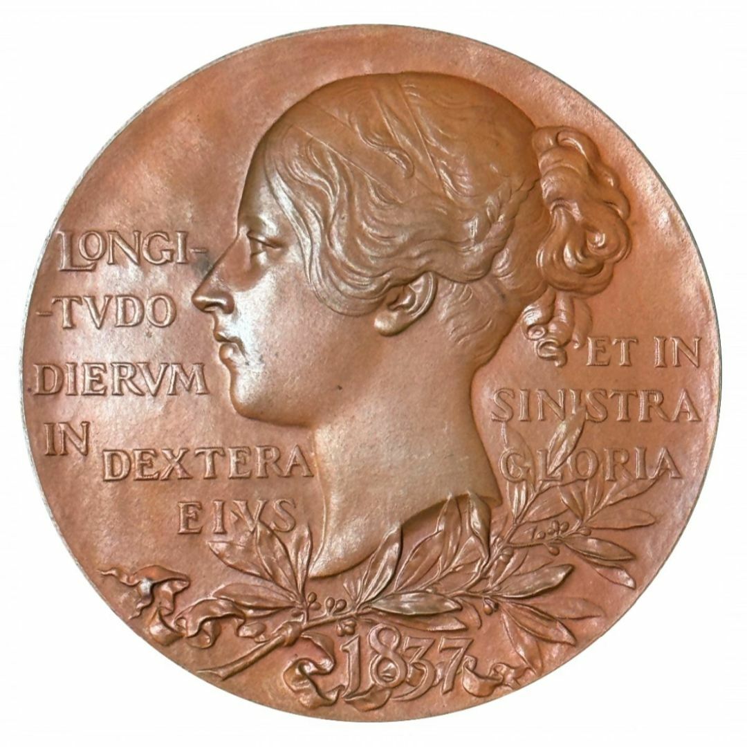 イギリス【大型】イギリス　1897年　ジュビリ―　銀貨　メダル　ビクトリア　NGCコイン