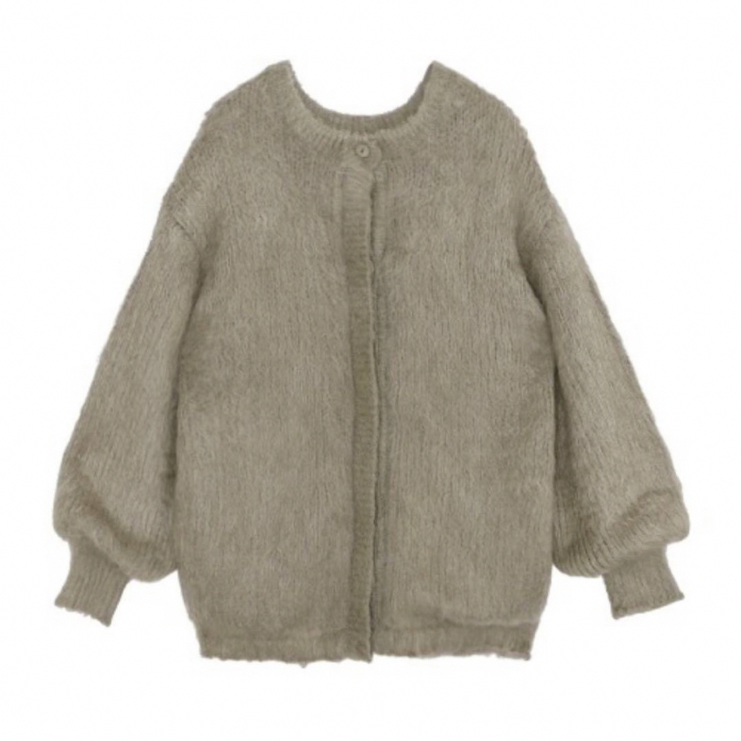 Ameri VINTAGE(アメリヴィンテージ)のAMERI 2WAY MOHAIR SHAGGY KNIT レディースのトップス(カーディガン)の商品写真