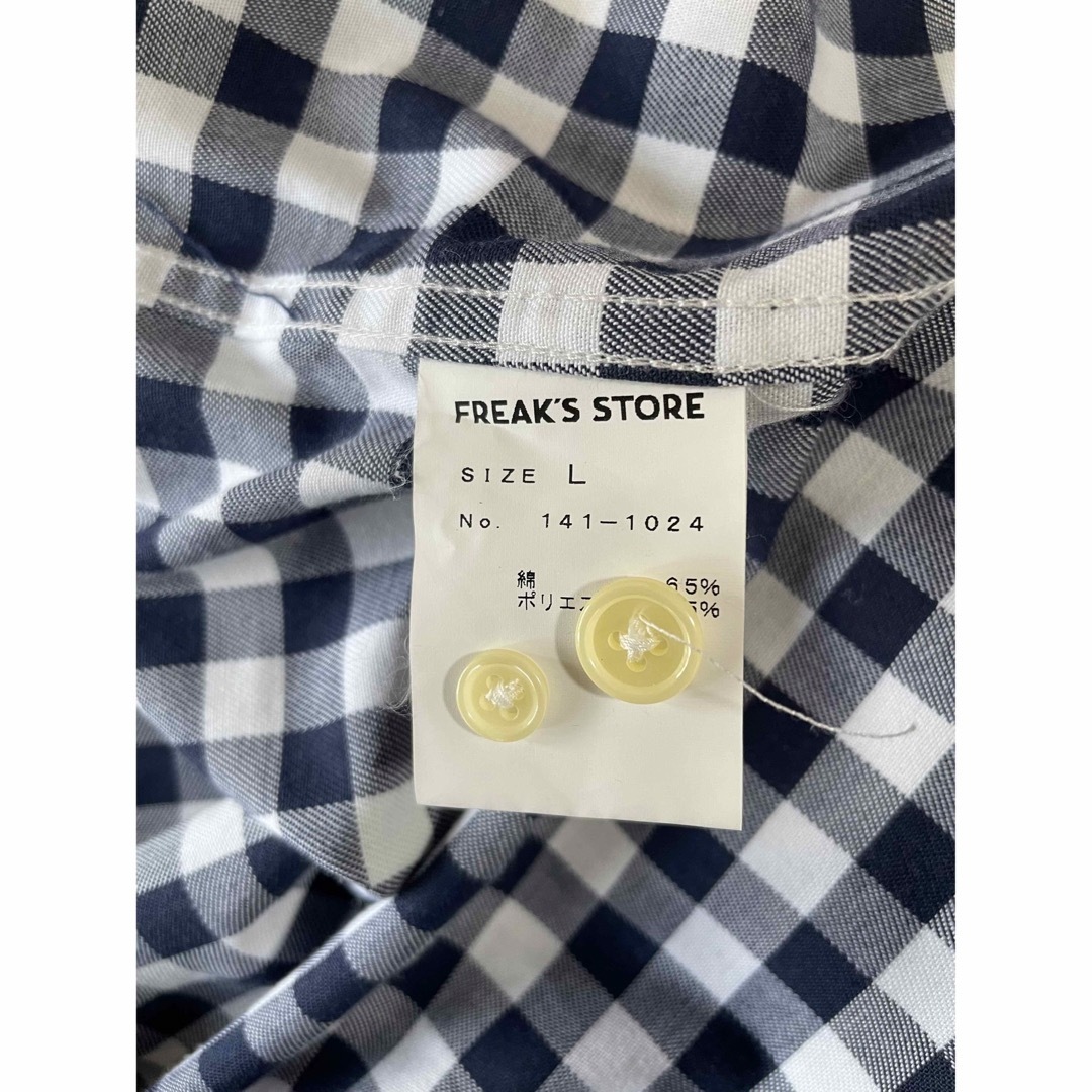 FREAK'S STORE(フリークスストア)のFREAK'S STORE 白✖️紺　厚手生地　ギンガムチェック　日本製 メンズのトップス(シャツ)の商品写真