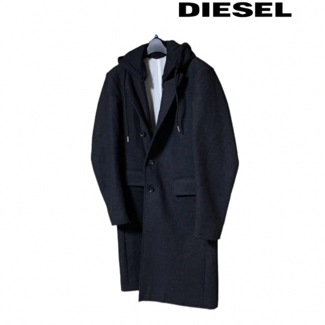 DIESEL - 【diesel】フード付き チェスターコートの通販 by ブルー