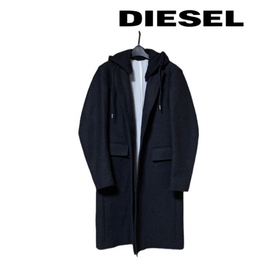 DIESEL - 【diesel】フード付き チェスターコートの通販 by ブルー ...