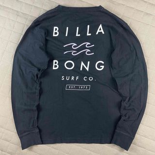 ビラボン(billabong)のビラボン L ブラック バックロゴ 胸ポケット 胸ロゴ (Tシャツ/カットソー(七分/長袖))