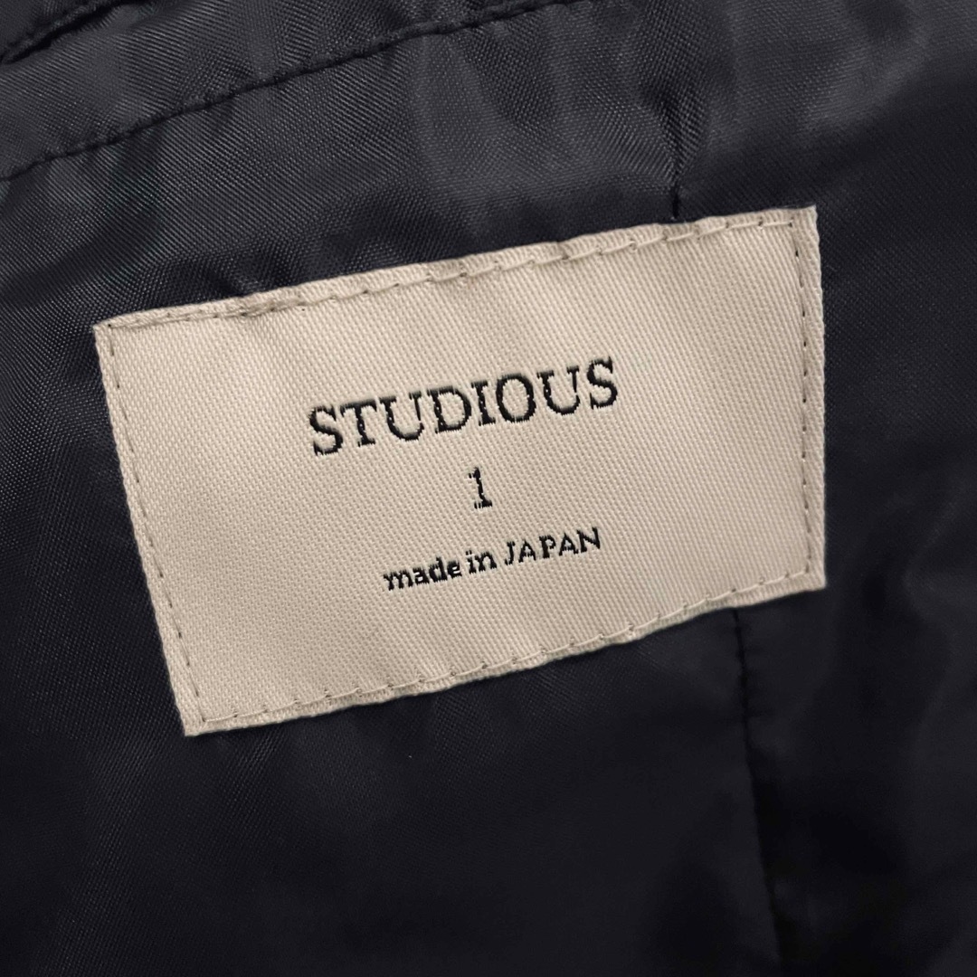 STUDIOUS(ステュディオス)の定価30250円 ストゥディオス ヴィスコースチェスターコート S メンズのジャケット/アウター(チェスターコート)の商品写真