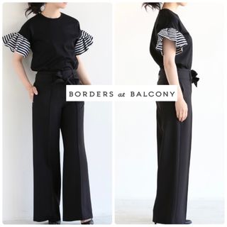 BORDERS at BALCONY - BORDERS at BALCONY 肩フリルTシャツの通販 by ...