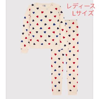 プチバトー(PETIT BATEAU)のプチバトー　新品タグ付き　長袖　パジャマ　レディースLサイズ(パジャマ)