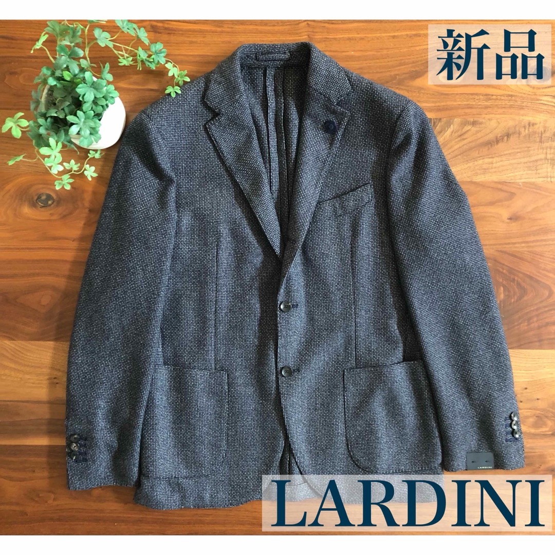 メンズ【新品/未使用】LARDINIラルディーニグレーネイビージャケット50完売品