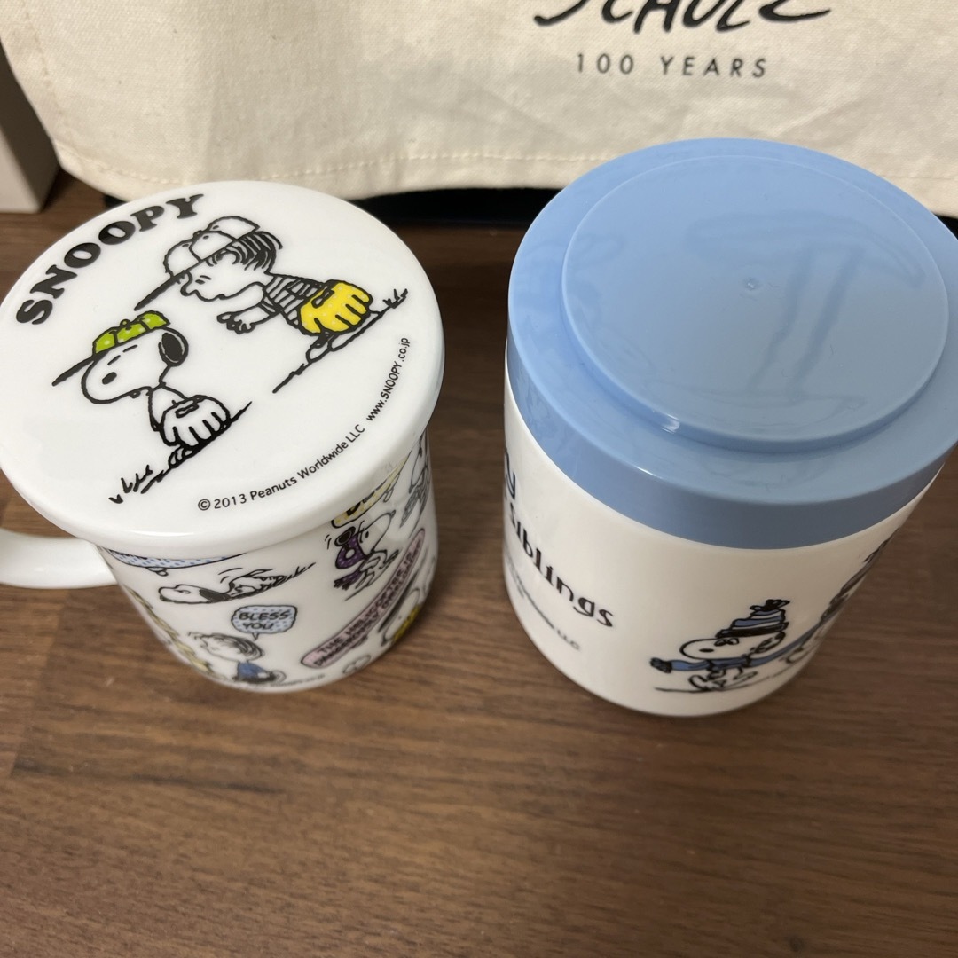 SNOOPY(スヌーピー)のSNOOPYマグカップ&キャニスター インテリア/住まい/日用品のキッチン/食器(グラス/カップ)の商品写真