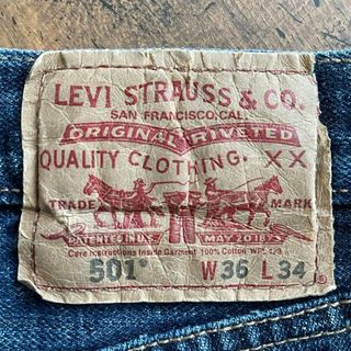 リーバイス(Levi's)のLEVI'S ストレートデニム ３６／501、XX、ワイド、ストレートフィット(デニム/ジーンズ)