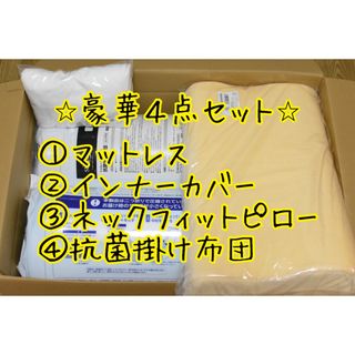 トゥルースリーパー(True Sleeper)の４点セット 新品 トゥルースリーパー  プレミアリッチ・カバー・枕・掛け布団(マットレス)