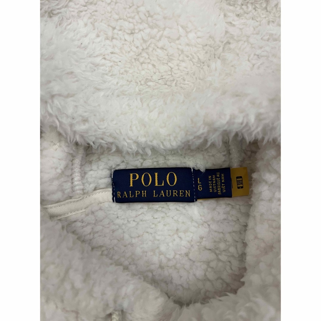 POLO RALPH LAUREN(ポロラルフローレン)のポロラルフローレン　POLO RALPH LA　ベア　ボアパーカー　ホワイト メンズのトップス(パーカー)の商品写真