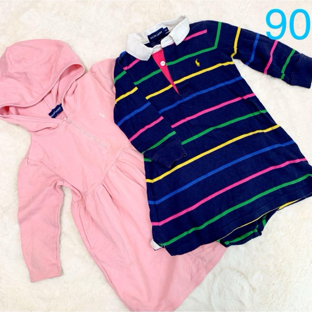 Ralph Lauren(ラルフローレン)のサイズ90ラルフ　ワンピース2点セット キッズ/ベビー/マタニティのキッズ服女の子用(90cm~)(ワンピース)の商品写真