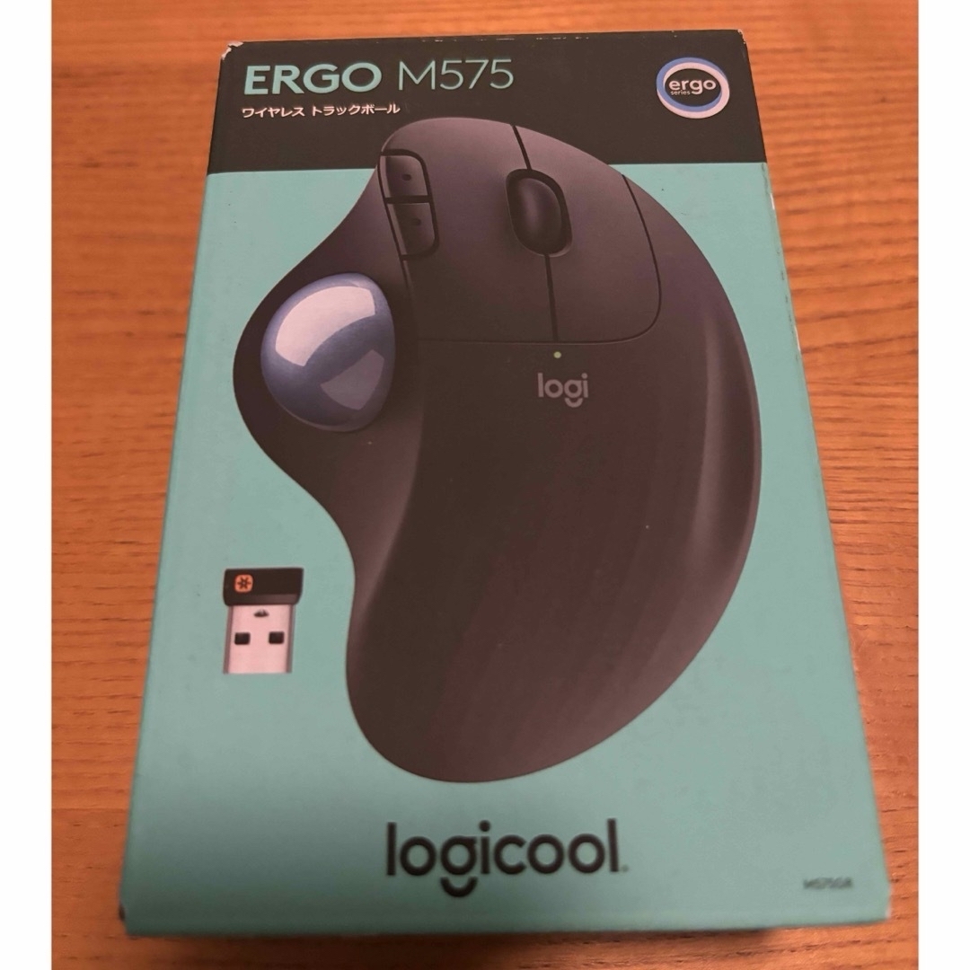 Logicool(ロジクール)のLogicool Ergoエルゴ ワイヤレス トラックボールマウス M575GR スマホ/家電/カメラのPC/タブレット(PC周辺機器)の商品写真