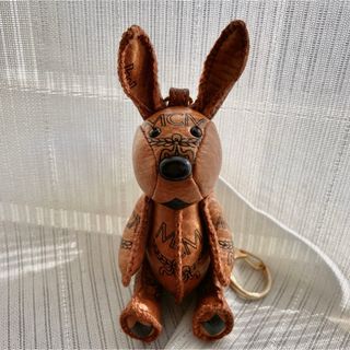 MCM - MCM テディベア キーホルダー ベア チャーム ブラウン レザー の
