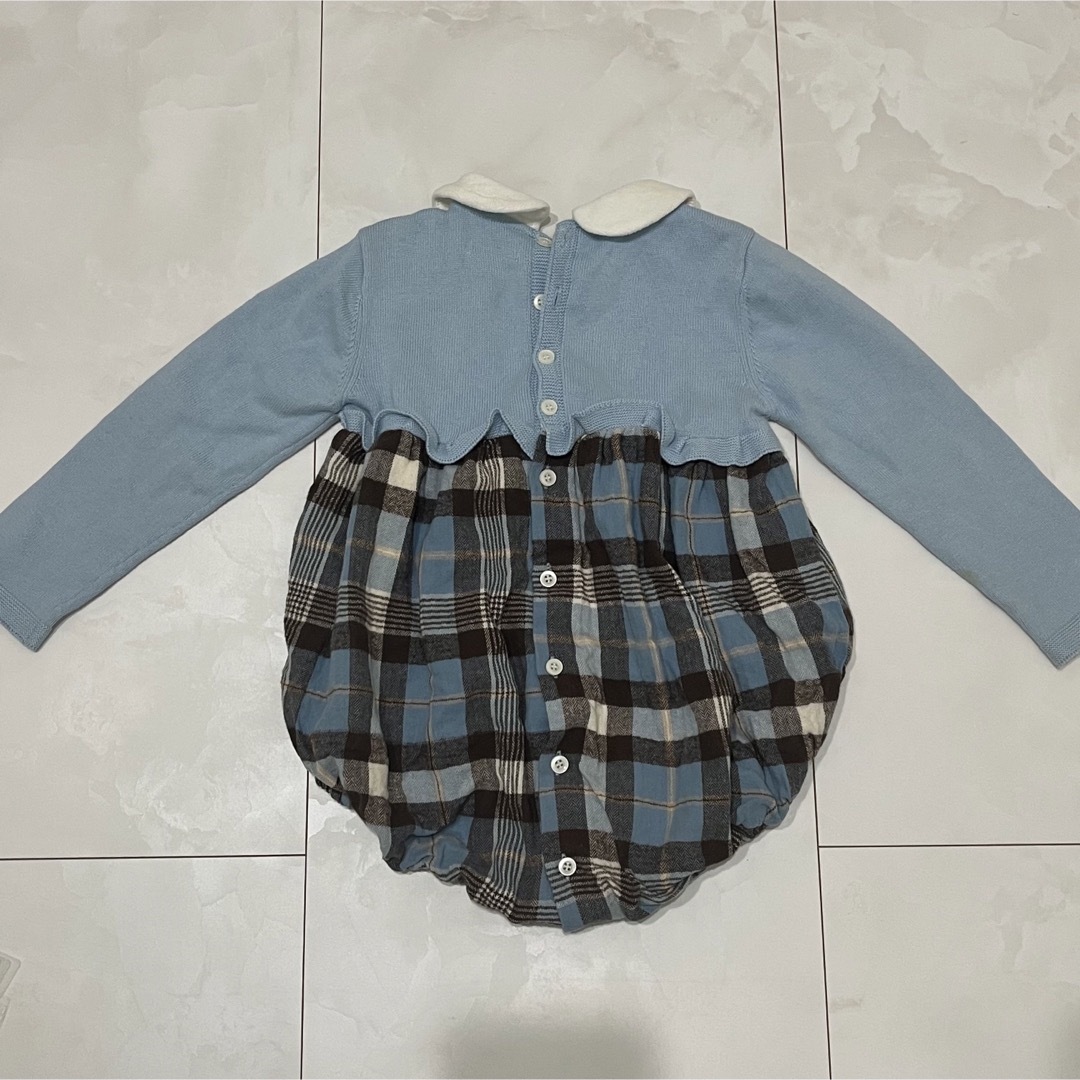 【 1度のみ着用 】海外子供服 ロンパース 犬 ワンちゃん ミニュイ 90cm