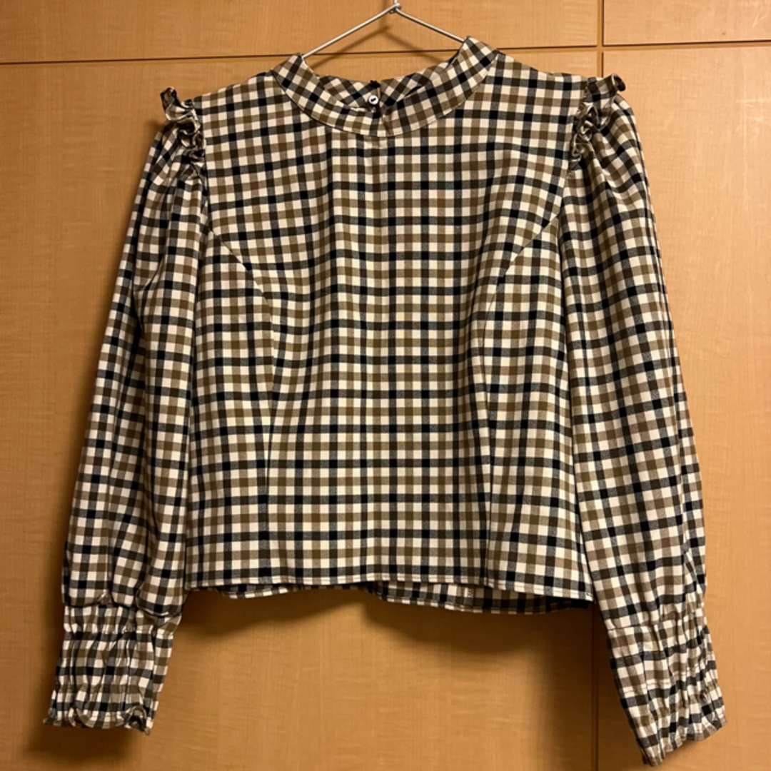 ZARA(ザラ)のZARA ギンガムチェック トップス レディースのトップス(シャツ/ブラウス(長袖/七分))の商品写真