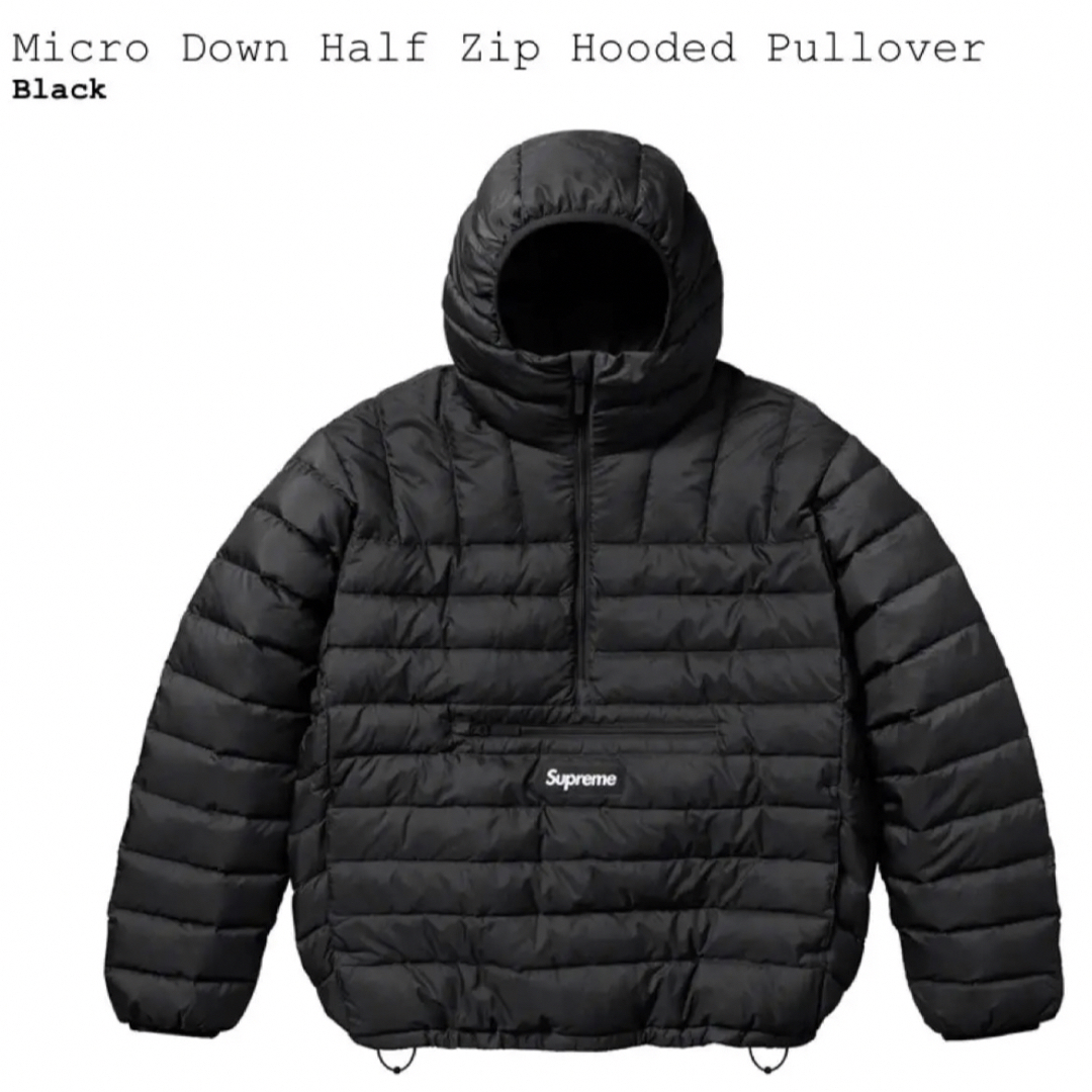 supreme Micro Down Half Zip Hooded