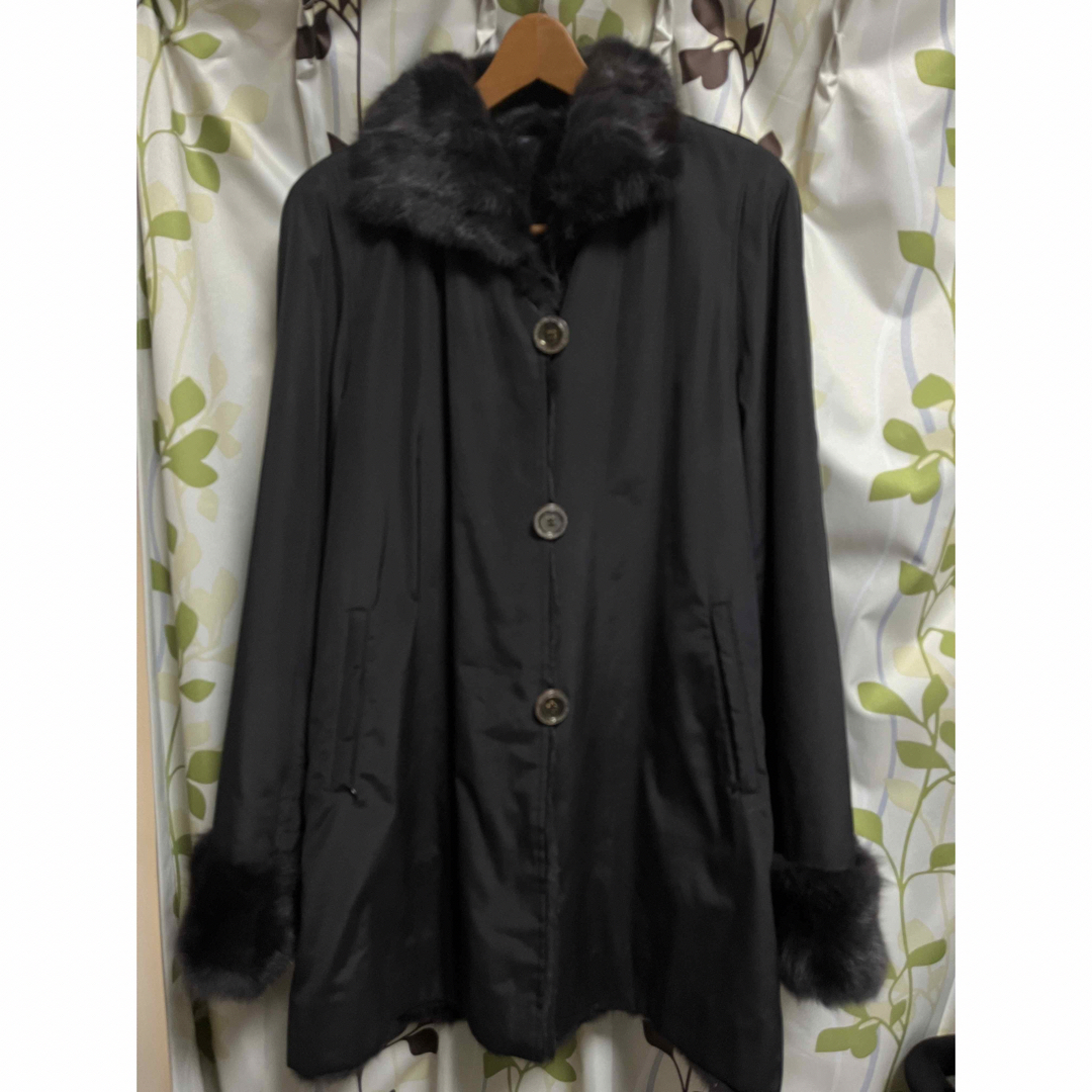 リバーシブル毛皮のコート 外商購入 フリーサイズジャケット/アウター