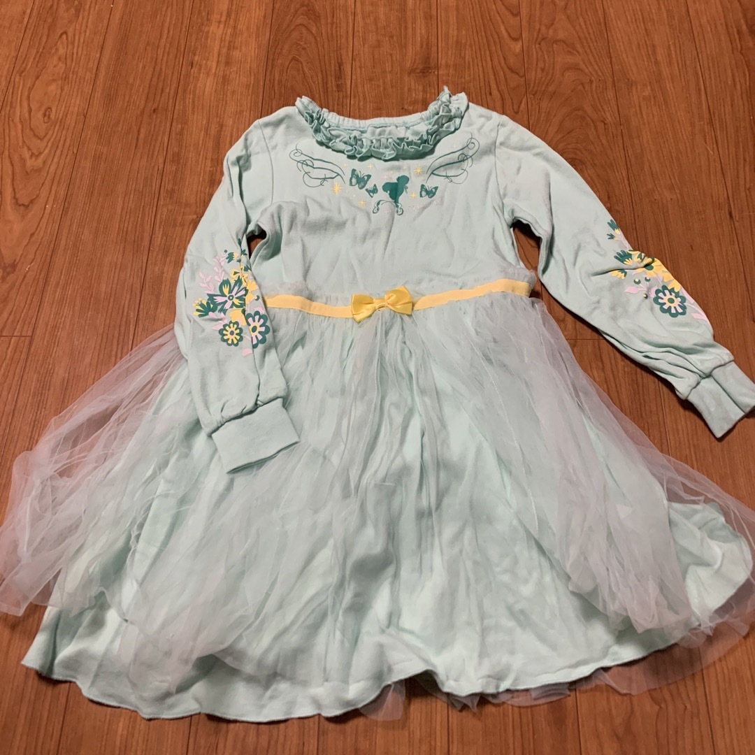 Disney(ディズニー)のベルメゾン　ティンカーベル　ワンピース キッズ/ベビー/マタニティのキッズ服女の子用(90cm~)(ワンピース)の商品写真