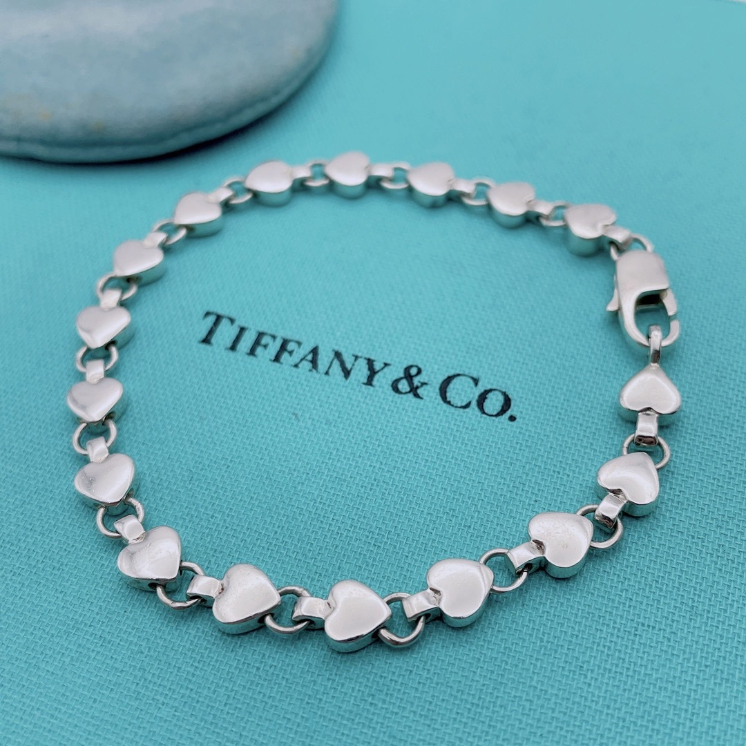 【美品】Tiffany & Co. パフハート　ブレスレット　SV925
