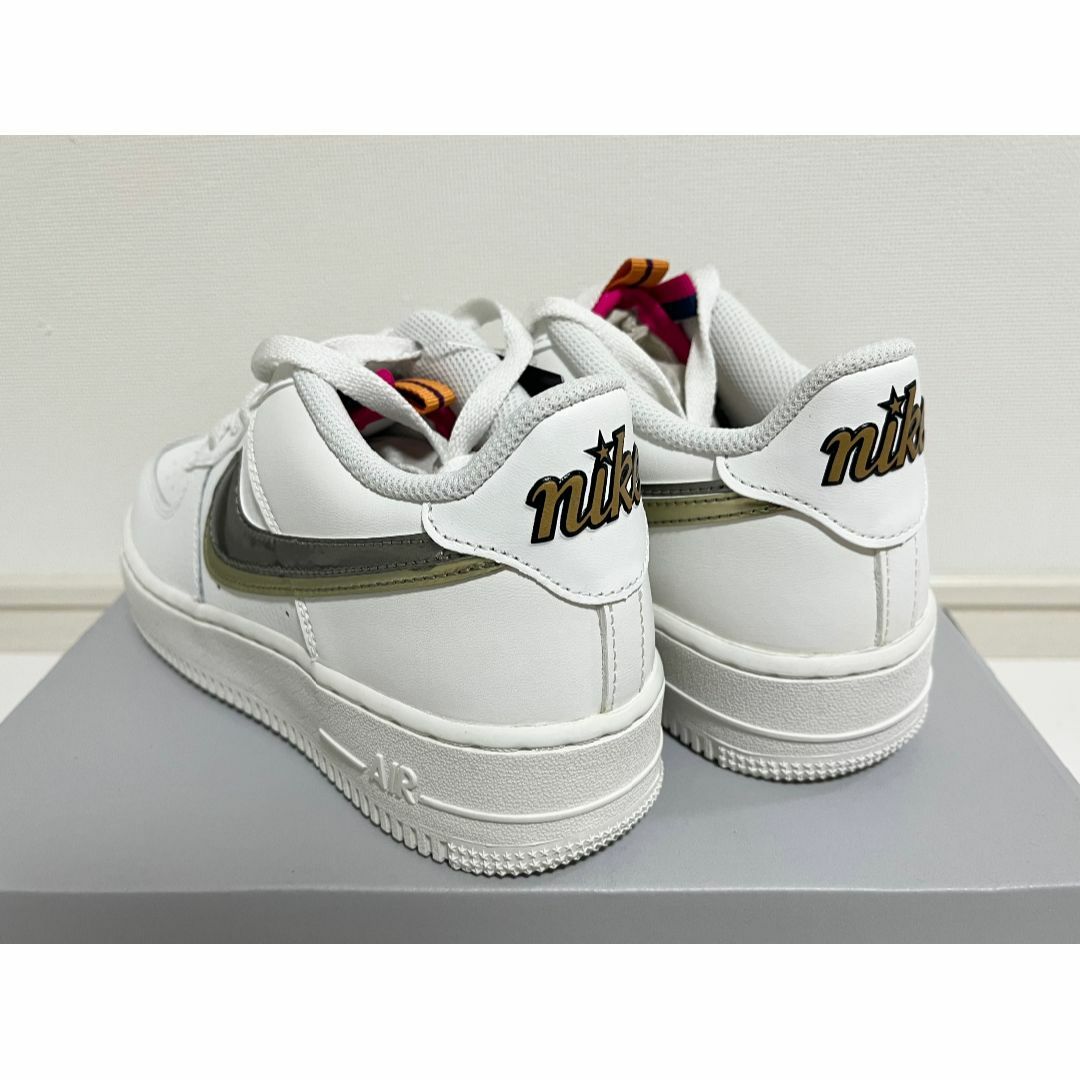 【新品】24cm Nikeエアフォース1 GS Double Swoosh