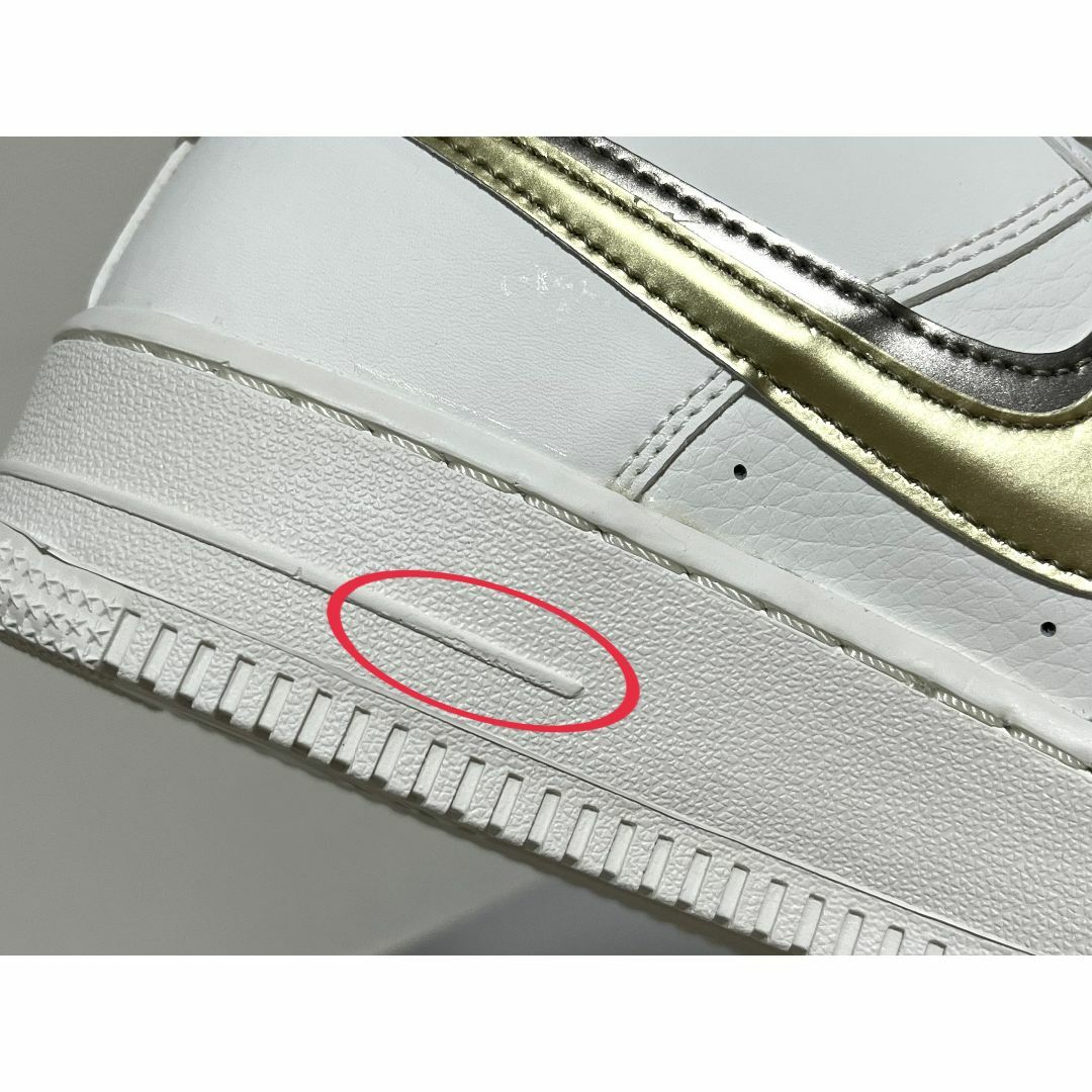【新品】24cm Nikeエアフォース1 GS Double Swoosh