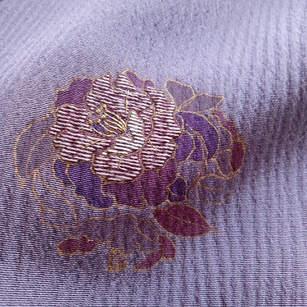 丈長　道行コート　花の丸染と刺繍