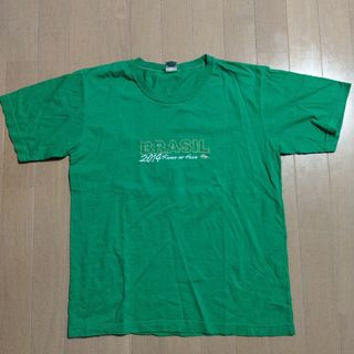 BRASIL 2014 サッカーTシャツ(Tシャツ/カットソー(半袖/袖なし))