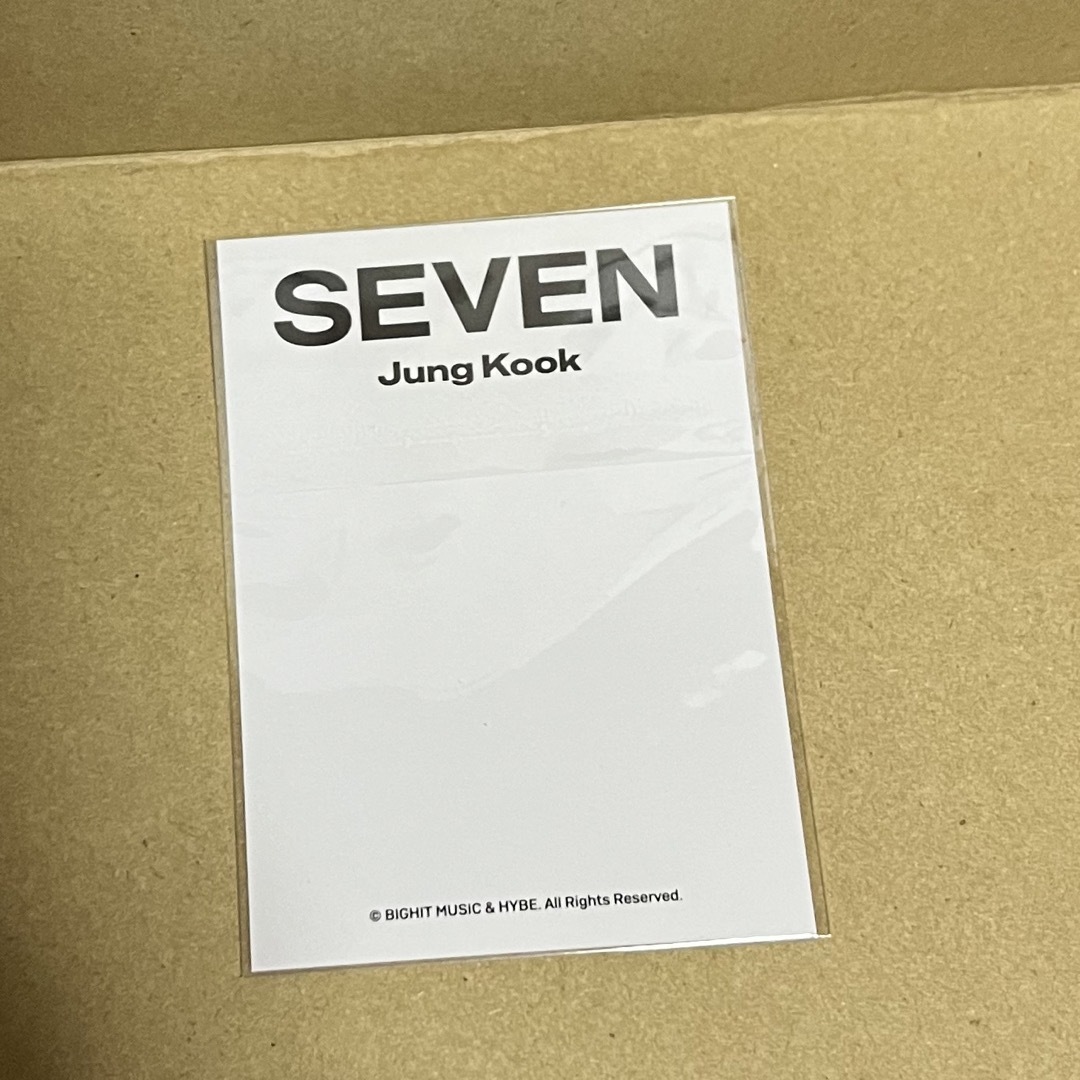 BTS Jungkook ジョングク seven シャツ shirt トレカ