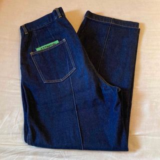 TTT_MSW - Erl blue distressed denim pants フレアデニムの通販 by
