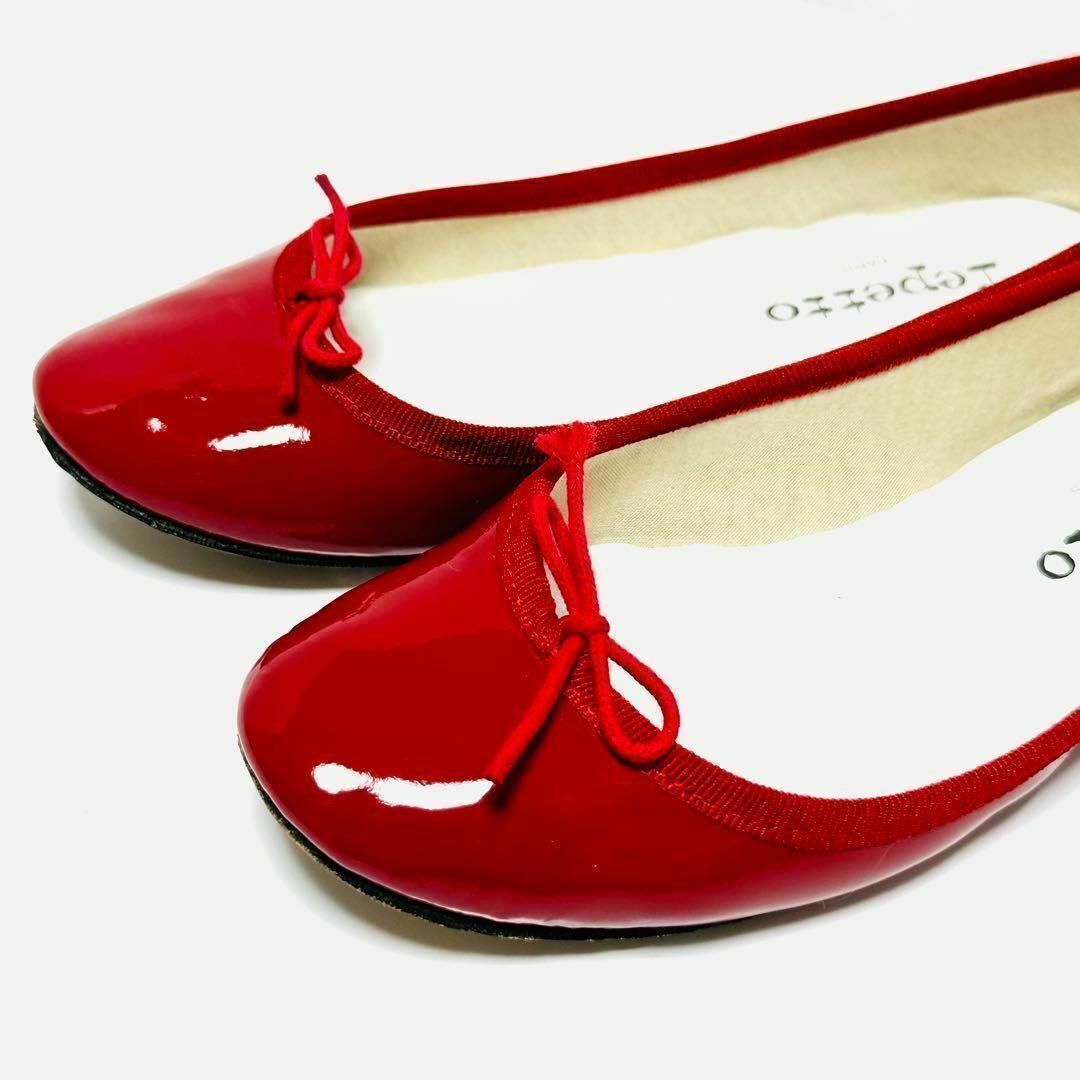 【値下げ】美品 repetto バレエシューズ エナメル レペット 36