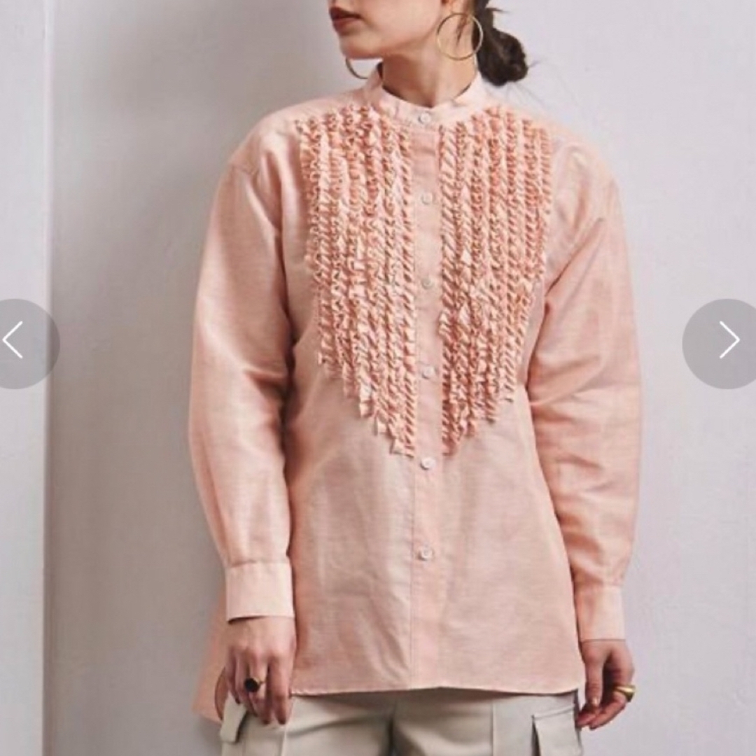 シャツ/ブラウス(半袖/袖なし)超美品♡UNITED ARROWS C/L スタンドフリルシャツ