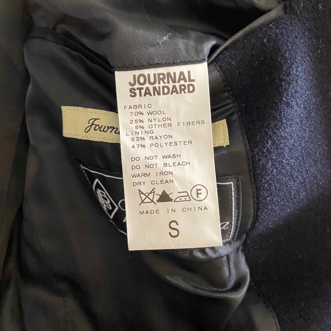 JOURNAL STANDARD(ジャーナルスタンダード)のジャーナルスタンダード　ネイビー　コート メンズのジャケット/アウター(チェスターコート)の商品写真