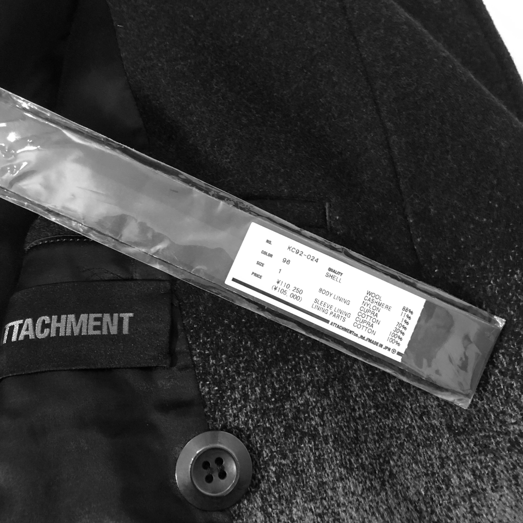 KAZUYUKI KUMAGAI ATTACHMENT(カズユキクマガイアタッチメント)のカズユキクマガイ グラデーションメルトンPコート メンズのジャケット/アウター(ピーコート)の商品写真