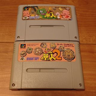 スーパーファミコン(スーパーファミコン)の原人シリーズ　2本セット(家庭用ゲームソフト)