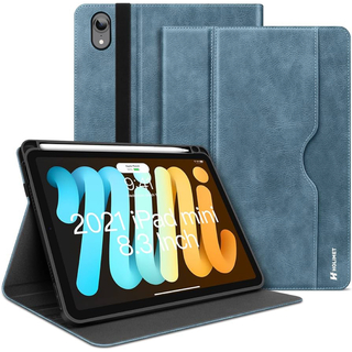 iPad Mini 第6世代 2021 タブレット ケース プレミアムPUレザー(iPadケース)