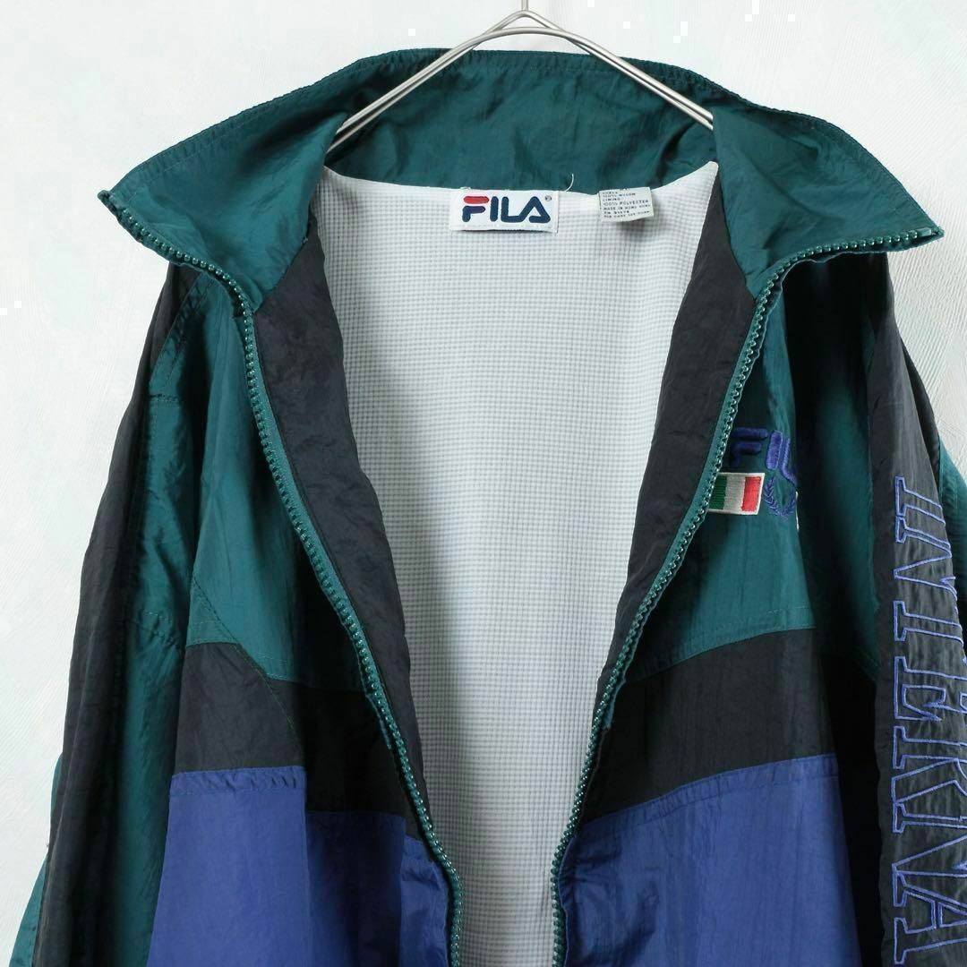 FILA - 【希少】オールドフィラ ナイロンジャケット レアカラー 刺繍