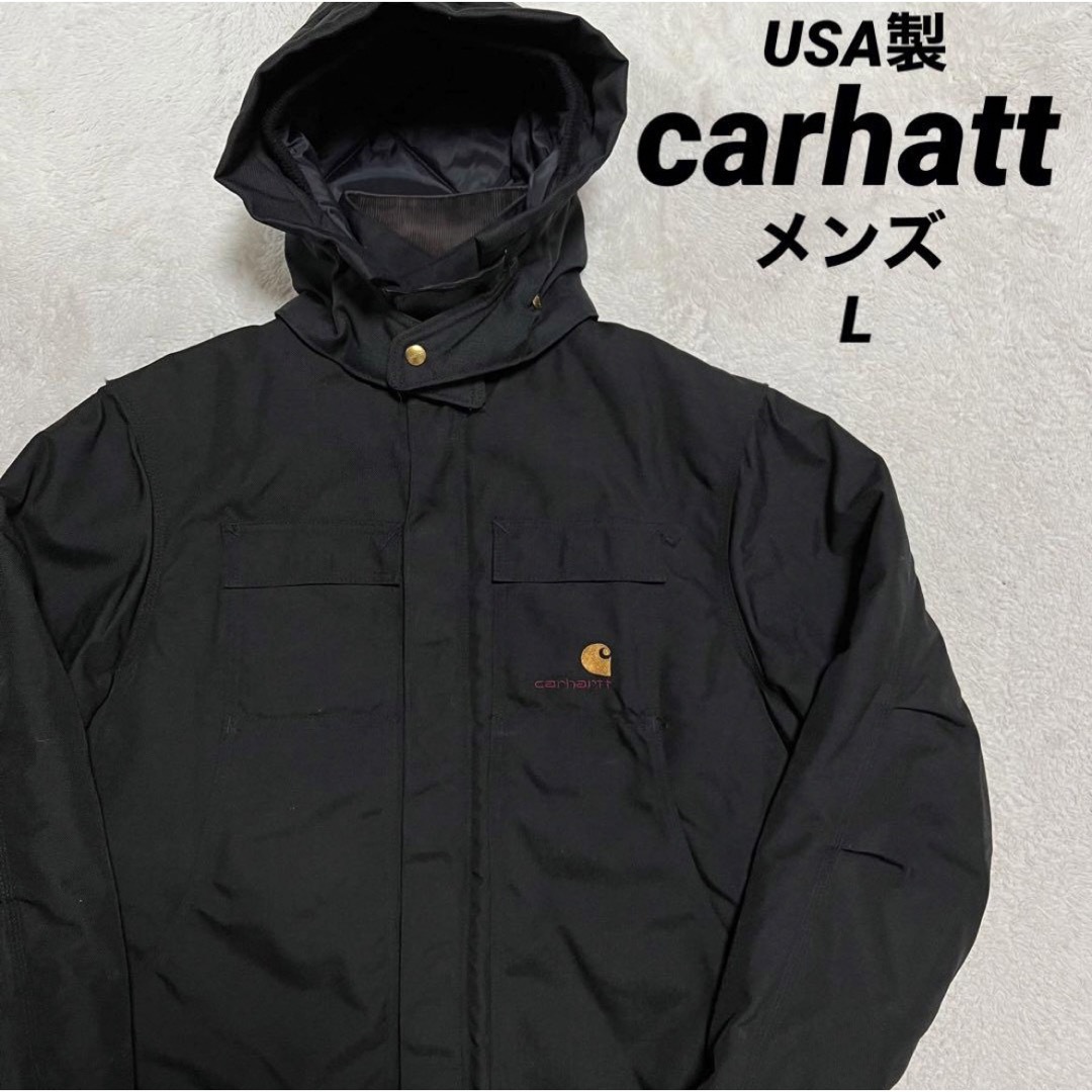 USA製 carhatt トラディショナルジャケット フード付き メンズ L