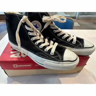 コンバース(CONVERSE)の80s USA製 コンバース オールスター 黒 25.5センチ 新品(スニーカー)