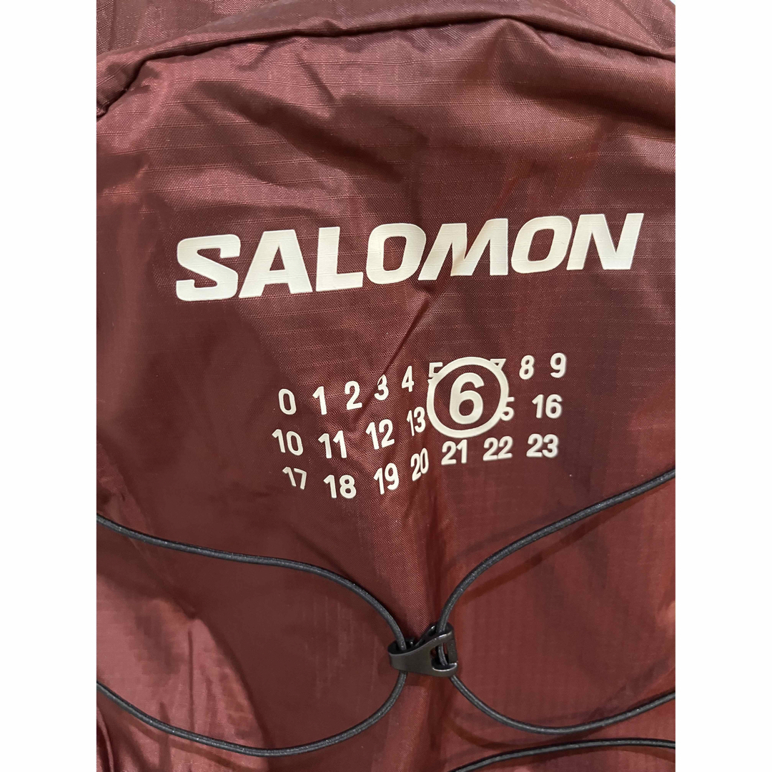 mm6×Salomonサロモン バックパック リュック ショルダー バッグ 赤黒