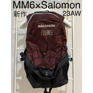 mm6×Salomonサロモン バックパック リュック ショルダー バッグ 赤黒